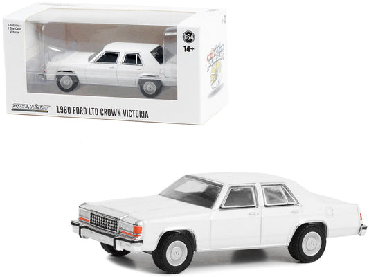 1980-1991 Ford LTD Crown Victoria Police White "Hot Pursuit" "Hobby Exclusive" Series 1/64 Diecast Model Car by Greenlight LuxuryLifeWay Online Store