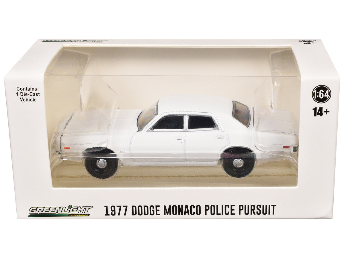 1977-78 Dodge Monaco Police Pursuit White "Hot Pursuit - Hobby Exclusive" Series 1/64 Diecast Model Car by Greenlight LuxuryLifeWay Online Store