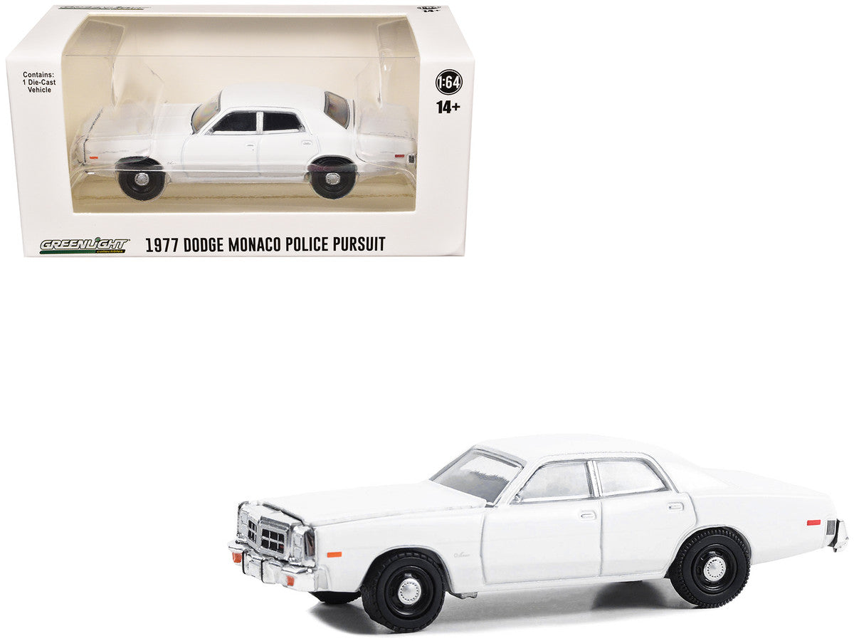 1977-78 Dodge Monaco Police Pursuit White "Hot Pursuit - Hobby Exclusive" Series 1/64 Diecast Model Car by Greenlight LuxuryLifeWay Online Store
