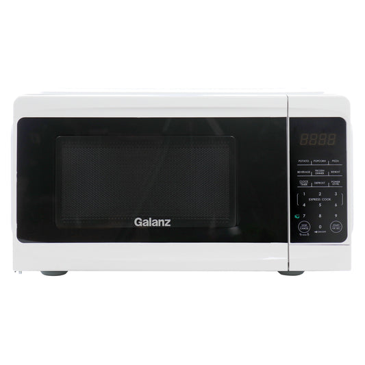 Galanz 0.7 cu ft 700W Countertop Microwave Oven in White with One Touch Express Cooking LuxuryLifeWay Online Store
