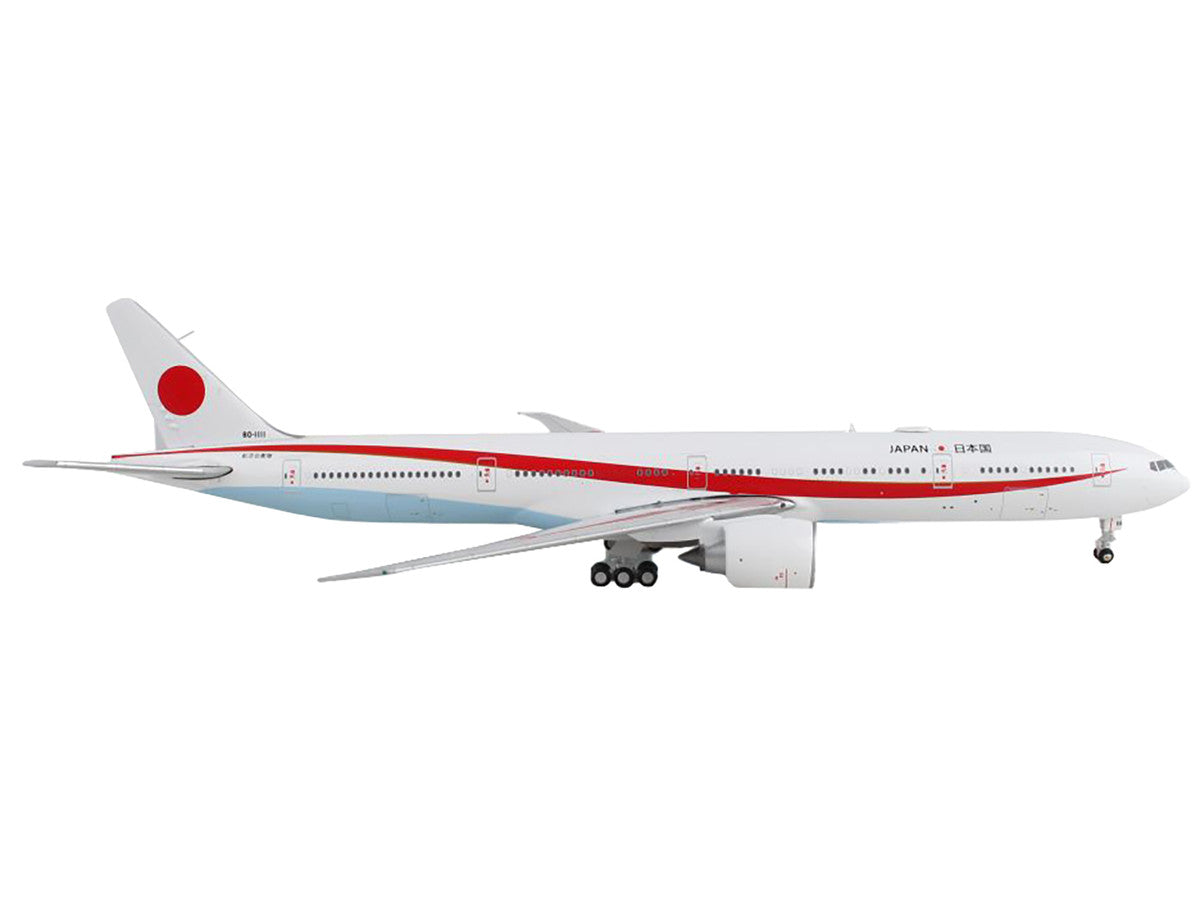 Boeing 777-300ER Commercial Aircraft "Japan Air Self-Defense Force" White with Red Stripes "Gemini Macs" Series 1/400 Diecast Model Airplane by GeminiJets LuxuryLifeWay Online Store