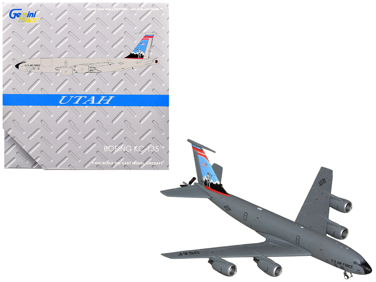 Boeing KC-135R Stratotanker Aircraft "Utah Air National Guard" United States Air Force (61-0275) Gray "Gemini Macs" Series 1/400 Diecast Model Airplane by GeminiJets LuxuryLifeWay Online Store