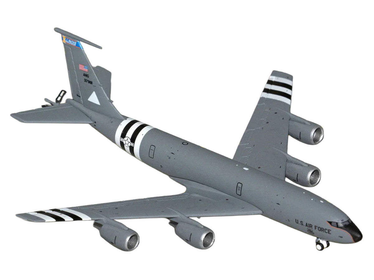 Boeing KC-135R Stratotanker Aircraft "Illinois Air National Guard" United States Air Force (63-7981) Gray "Gemini Macs" Series 1/400 Diecast Model Airplane by GeminiJets LuxuryLifeWay Online Store