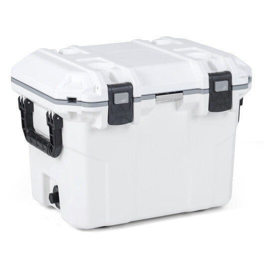 Ultra-Light Injection Molded Cooler 53 QT Hard Ice Chest-White LuxuryLifeWay Online Store