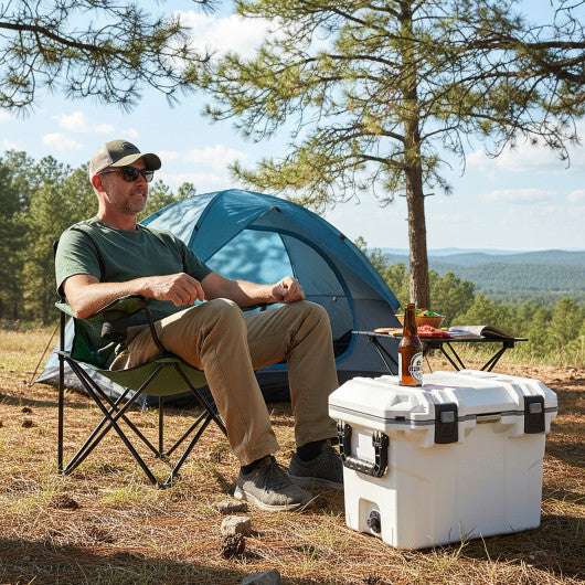 Ultra-Light Injection Molded Cooler 53 QT Hard Ice Chest-White LuxuryLifeWay Online Store