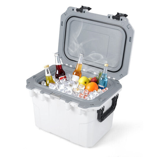 Ultra-Light Injection Molded Cooler 53 QT Hard Ice Chest-White LuxuryLifeWay Online Store
