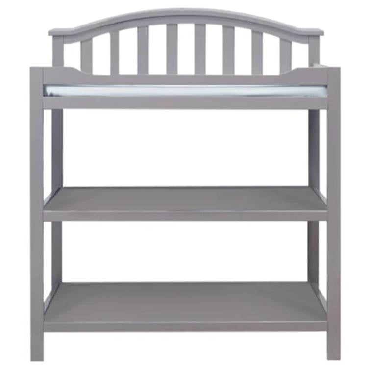 SF Home Baby Toddler Changing Table in Grey Wood Finish with Changing Pad LuxuryLifeWay Online Store