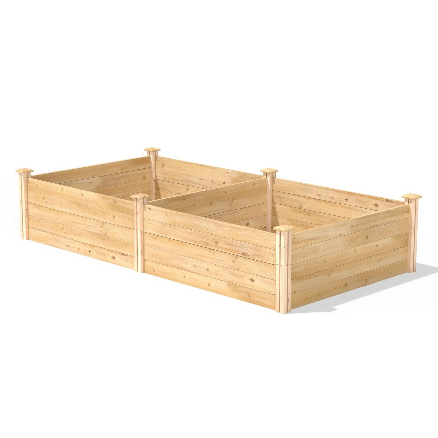 17-inch High Cedar Wood Raised Garden Bed 4 ft x 8 ft - Made in USA LuxuryLifeWay Online Store