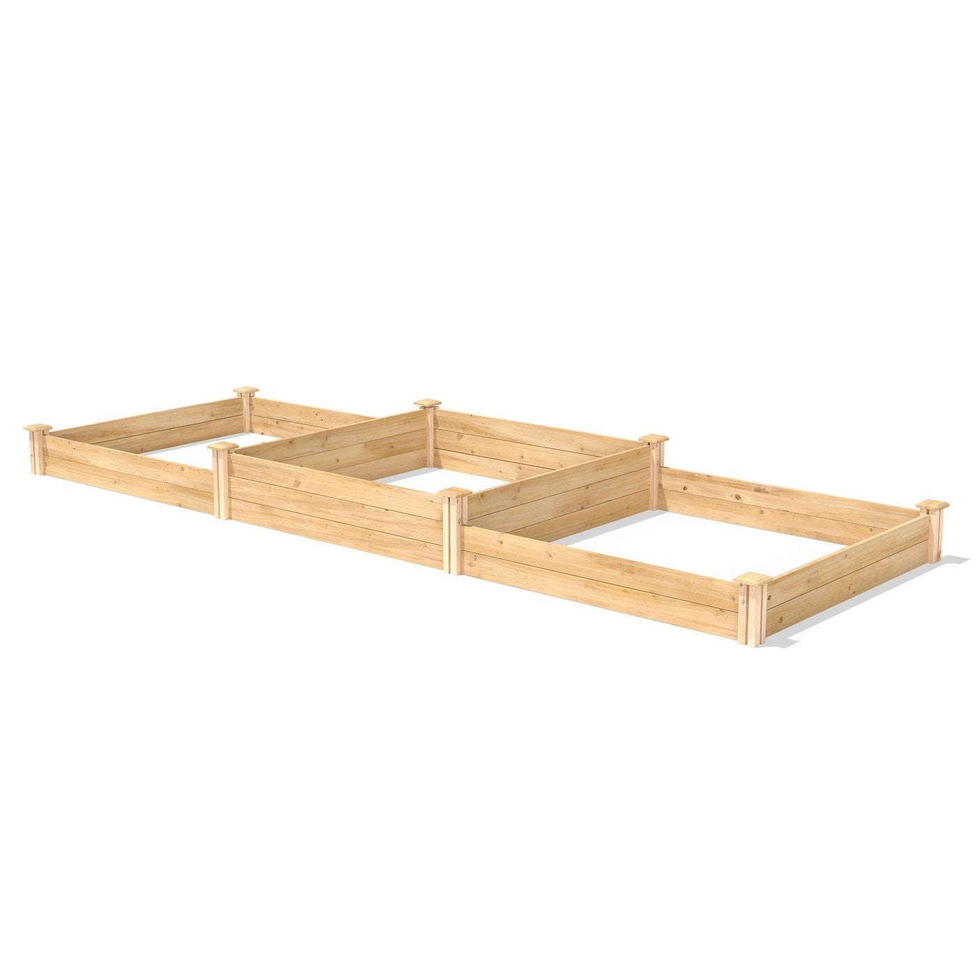 Farmhouse Cedar Wood Raised Garden Bed 4 ft x 12 ft - Made in USA LuxuryLifeWay Online Store