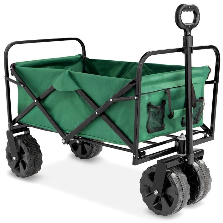 Green Heavy Duty Collapsible Multipurpose Indoor/Outdoor Utility Garden Cart LuxuryLifeWay Online Store