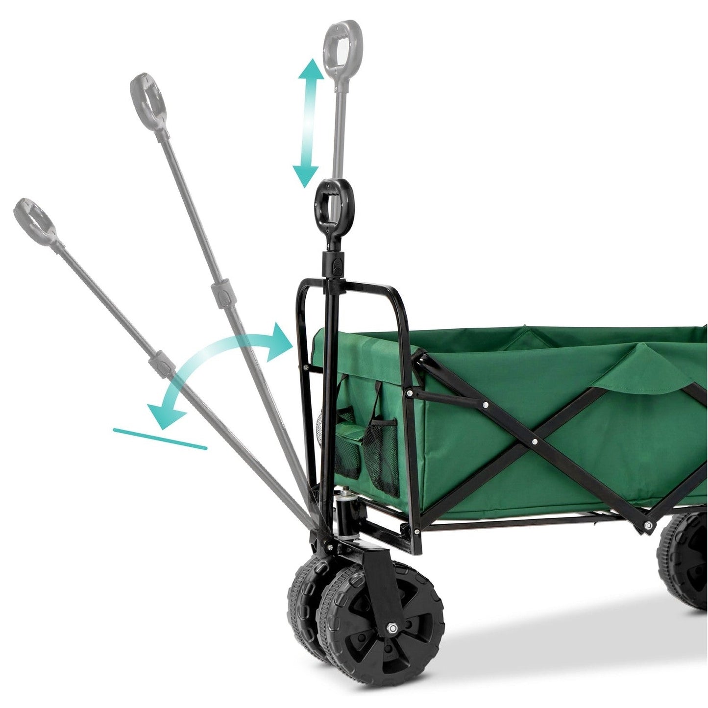 Green Heavy Duty Collapsible Multipurpose Indoor/Outdoor Utility Garden Cart LuxuryLifeWay Online Store
