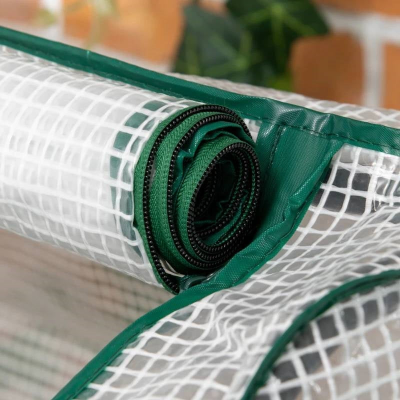 Grey Wood Elevated Raised Garden Bed Planter with Greenhouse Cover LuxuryLifeWay Online Store