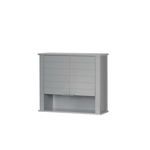 Gray 2 Door Wall Mounted Bathroom Storage Cabinet LuxuryLifeWay Online Store