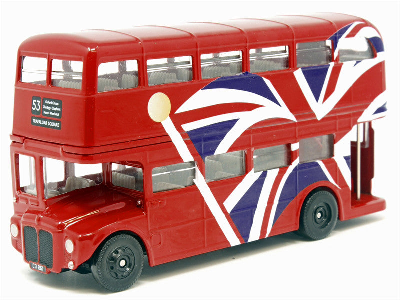 London Bus Red with UK Flag Graphics "Best of British" Series Diecast Model Car by Corgi LuxuryLifeWay Online Store