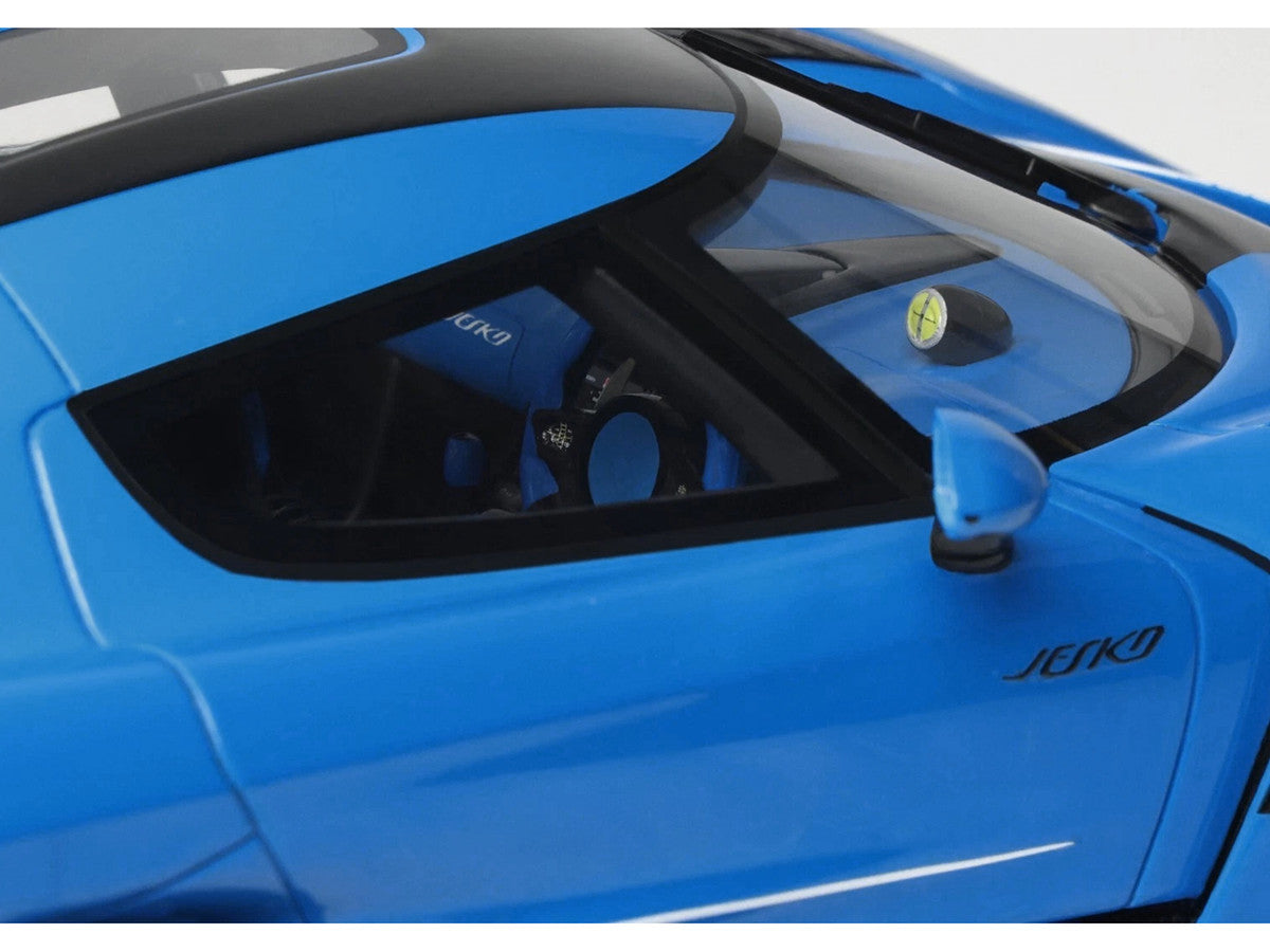 2025 Koenigsegg Jesko Blue Metallic with Black Stripes 1/18 Model Car by GT Spirit LuxuryLifeWay Online Store