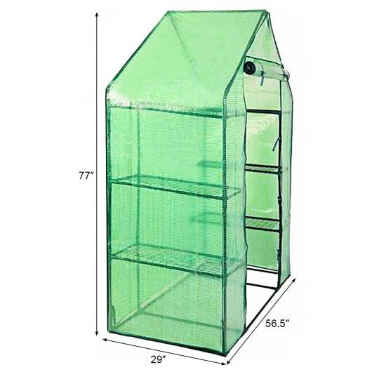 Portable 4 Tier Walk-in Plant Greenhouse with 8 Shelves LuxuryLifeWay Online Store