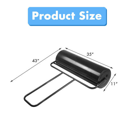 36 x 12 Inch Tow Lawn Roller Water Filled Metal Push Roller-Black - Color: Black LuxuryLifeWay Online Store