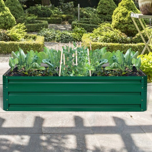 47.5 Inch Patio Raised Garden Bed Vegetable Flower Planter - Color: Dark Green - Size: 47 inches LuxuryLifeWay Online Store