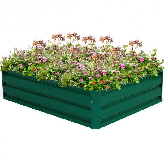 47.5 Inch Patio Raised Garden Bed Vegetable Flower Planter - Color: Dark Green - Size: 47 inches LuxuryLifeWay Online Store