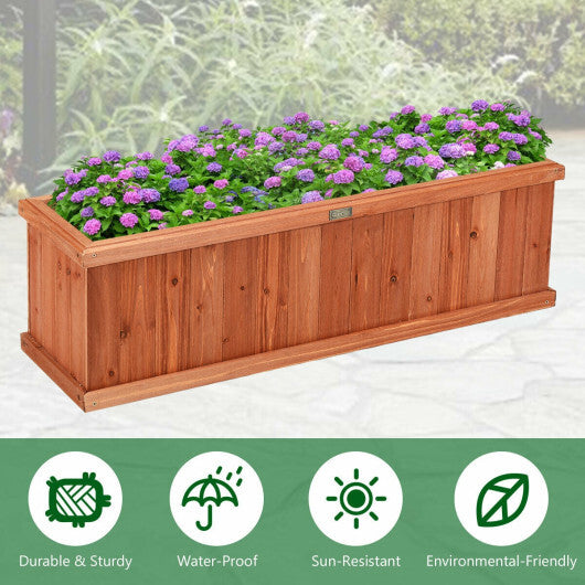 Wooden Decorative Planter Box for Garden Yard and Window LuxuryLifeWay Online Store