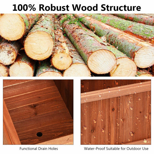 Wooden Decorative Planter Box for Garden Yard and Window LuxuryLifeWay Online Store