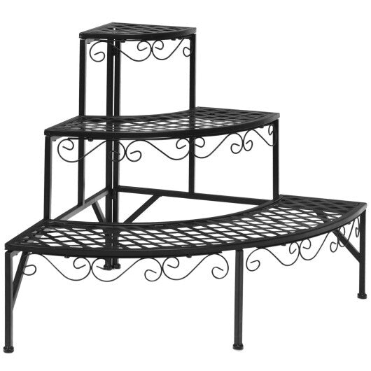 3 Tier Metal Corner Plant Display Rack LuxuryLifeWay Online Store