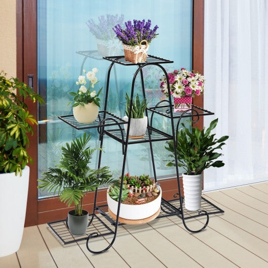 7 Tier Metal Patio Plant Stand LuxuryLifeWay Online Store