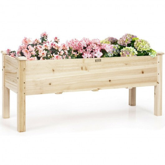 Raised Garden Bed Elevated Planter Box Wood for Vegetable Flower Herb LuxuryLifeWay Online Store