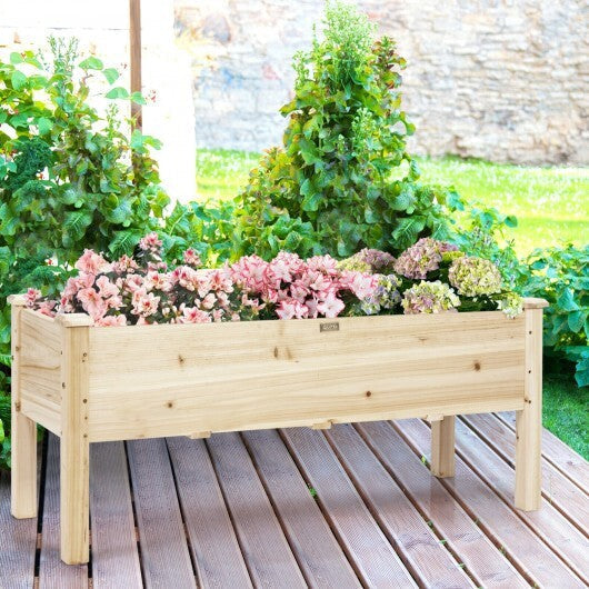 Raised Garden Bed Elevated Planter Box Wood for Vegetable Flower Herb LuxuryLifeWay Online Store