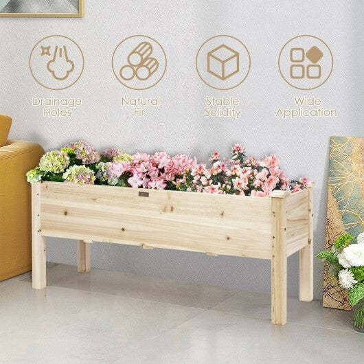 Raised Garden Bed Elevated Planter Box Wood for Vegetable Flower Herb LuxuryLifeWay Online Store
