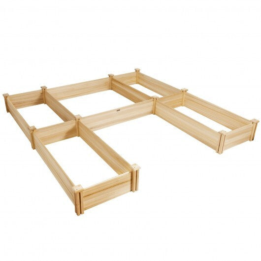 U-Shaped Wooden Garden Raised Bed for Backyard and Patio LuxuryLifeWay Online Store