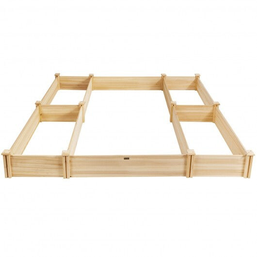 U-Shaped Wooden Garden Raised Bed for Backyard and Patio LuxuryLifeWay Online Store