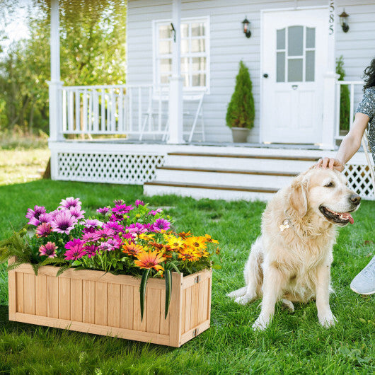 Folding Wooden Raised Garden Bed with Removable Bottom for Herbs Fruits Flowers LuxuryLifeWay Online Store