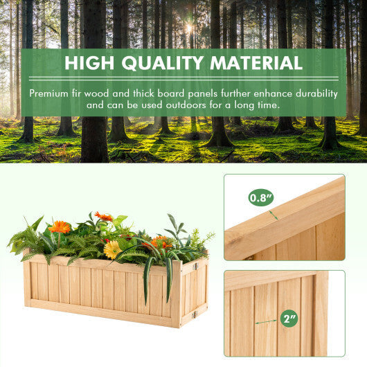 Folding Wooden Raised Garden Bed with Removable Bottom for Herbs Fruits Flowers LuxuryLifeWay Online Store