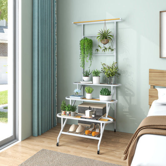 4-Tier Hanging Plant Stand with Hanging Bar LuxuryLifeWay Online Store