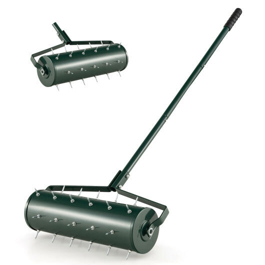 18/21 Inch Manual Lawn Aerator with Detachable Handle Filled with Sand or Stone-21 inches LuxuryLifeWay Online Store