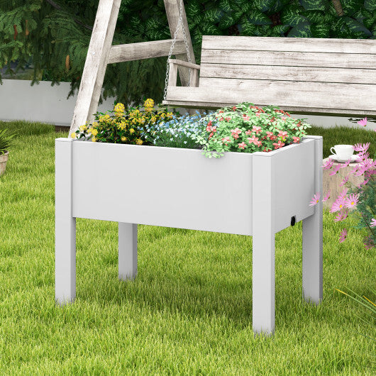53L Raised Bed Grow Box Self-Watering Planter Box Stand with Water Level Monitor-Coffee LuxuryLifeWay Online Store