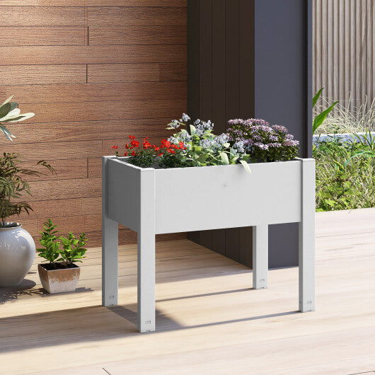 53L Raised Bed Grow Box Self-Watering Planter Box Stand with Water Level Monitor-Coffee LuxuryLifeWay Online Store