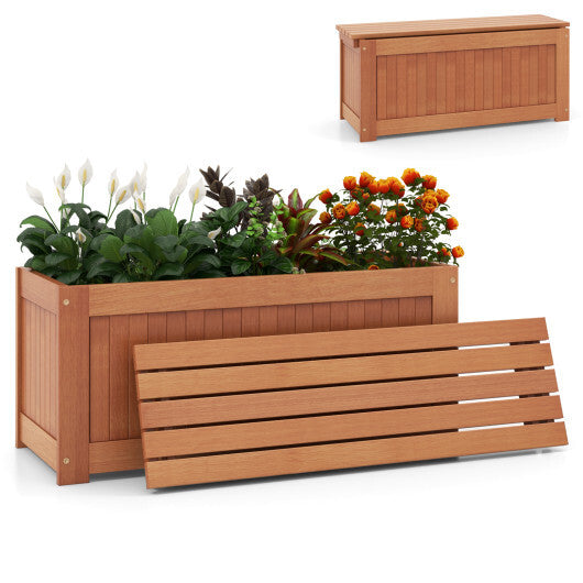 Outdoor Plant Container with Seat for Garden Yard Balcony Deck LuxuryLifeWay Online Store