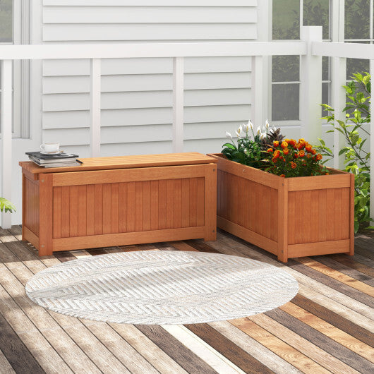Outdoor Plant Container with Seat for Garden Yard Balcony Deck LuxuryLifeWay Online Store