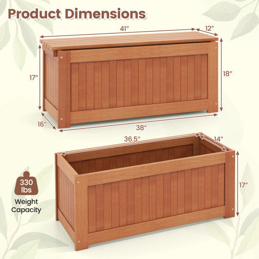 Outdoor Plant Container with Seat for Garden Yard Balcony Deck LuxuryLifeWay Online Store
