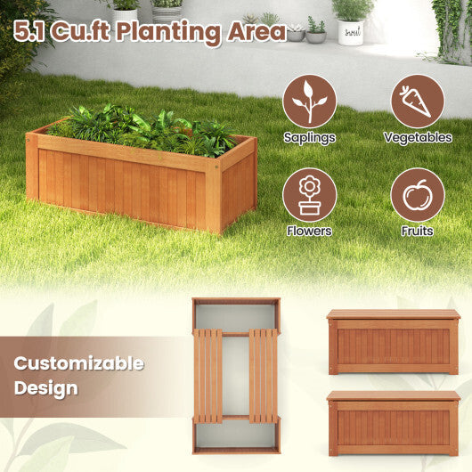 Outdoor Plant Container with Seat for Garden Yard Balcony Deck LuxuryLifeWay Online Store