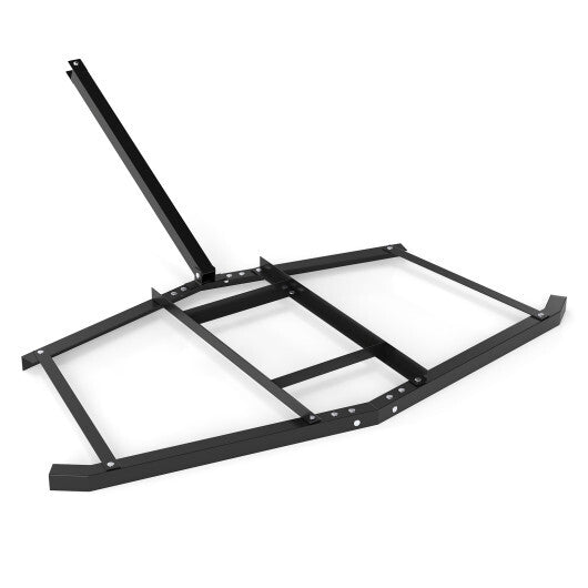 74 inch Wide Driveway Drag Tow Behind Landscape Leveling Rake with Reinforced Bars-Black LuxuryLifeWay Online Store