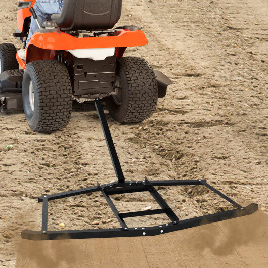 74 inch Wide Driveway Drag Tow Behind Landscape Leveling Rake with Reinforced Bars-Black LuxuryLifeWay Online Store