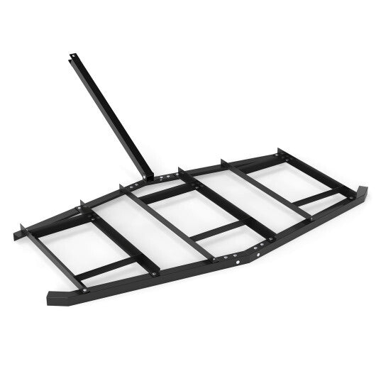 84 inch Wide Driveway Drag Tow Behind Landscape Leveling Rake with Reinforced Bars-Black LuxuryLifeWay Online Store
