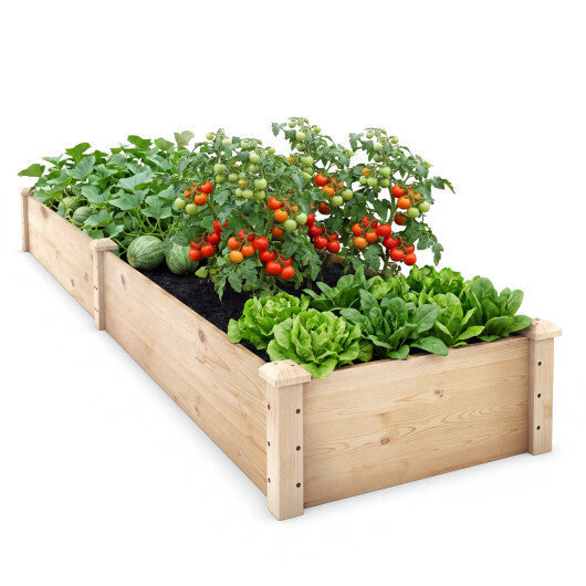 Wooden Vegetable Raised Garden Bed for Backyard Patio Balcony LuxuryLifeWay Online Store