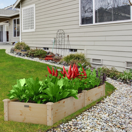 Wooden Vegetable Raised Garden Bed for Backyard Patio Balcony LuxuryLifeWay Online Store