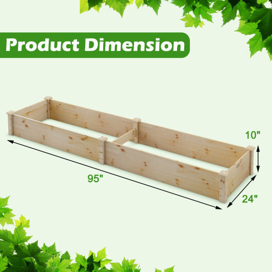 Wooden Vegetable Raised Garden Bed for Backyard Patio Balcony LuxuryLifeWay Online Store