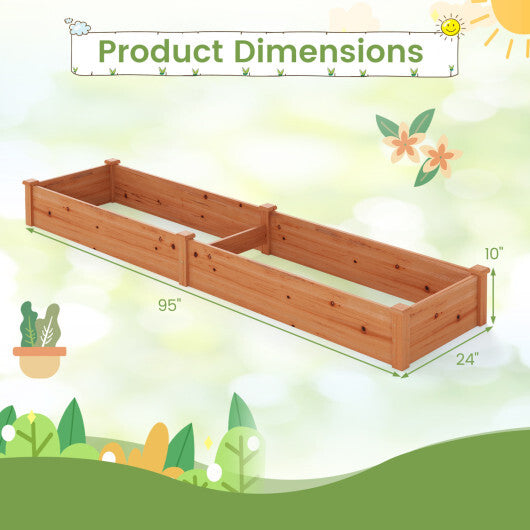 Wooden Vegetable Raised Garden Bed for Backyard Patio Balcony LuxuryLifeWay Online Store