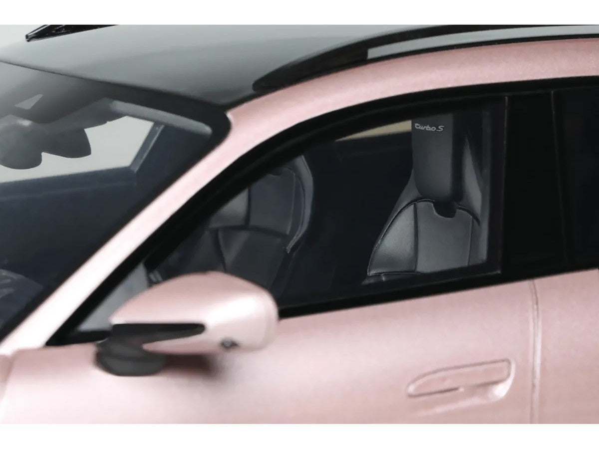2022 Porsche Taycan Turbo S Cross Turismo Pink Metallic 1/18 Model Car by GT Spirit LuxuryLifeWay Online Store